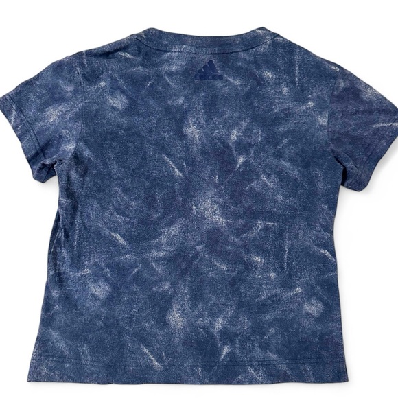 Adidas Women's Blue Tie-Dye Short Sleeve Tee - Picture 5 of 8